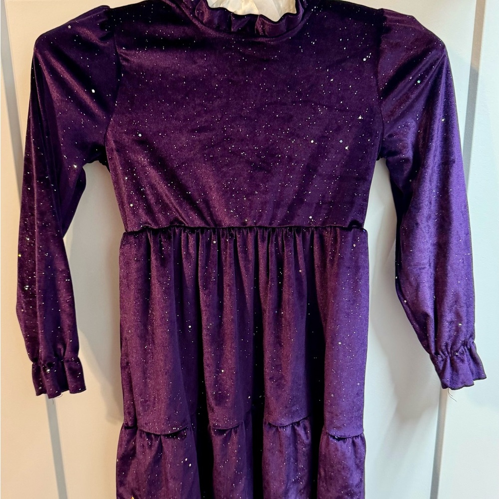 Purple Sparkle Kids Dress